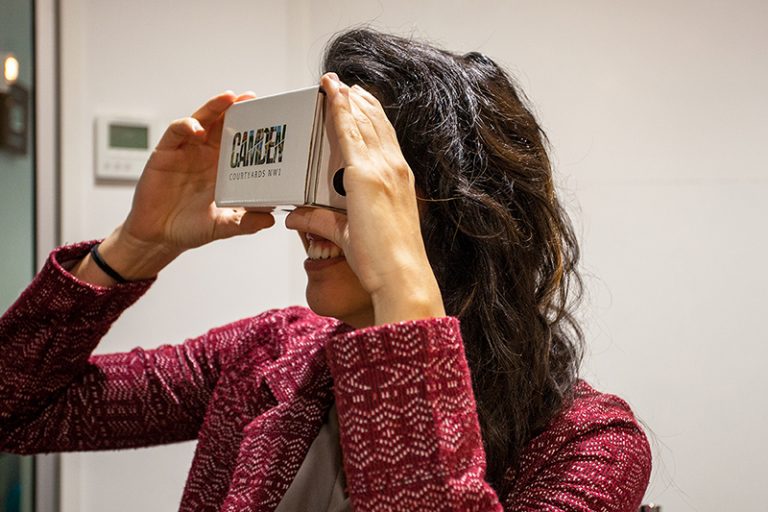 Wagstaffs Google Cardboard for Camden Courtyards